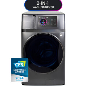 GE Profile 28 Inch Wide 4.8 Cu. Ft. Ultrafast Combo Washer/Dryer with Ventless Heat Pump Technology - Image 1